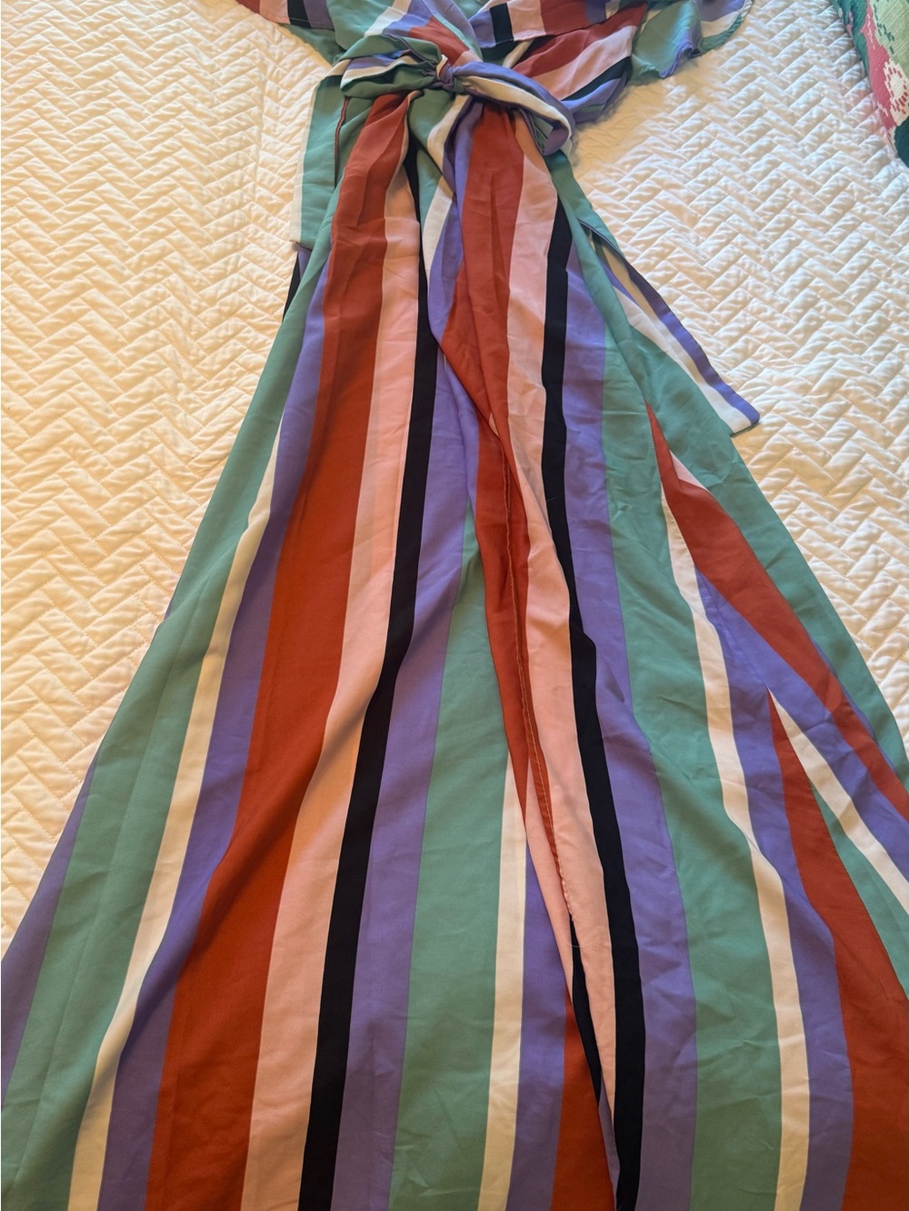 Vici Striped Maxi Dress in Rust, Mint, Lavender, Navy & Cream